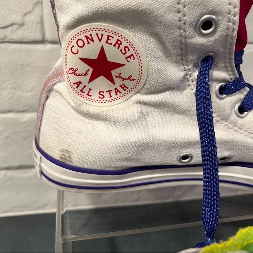 Converse sz 7 Party hi All Stars sneakers - Picture 12 of 16
